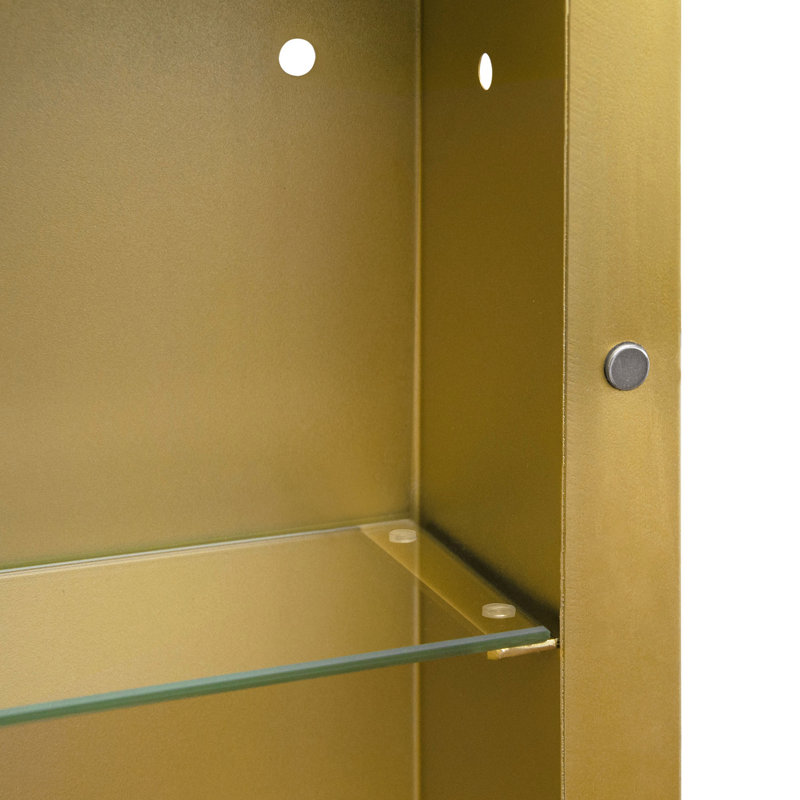 Armoire à pharmacie ovale avec miroir et armoire de rangement murale