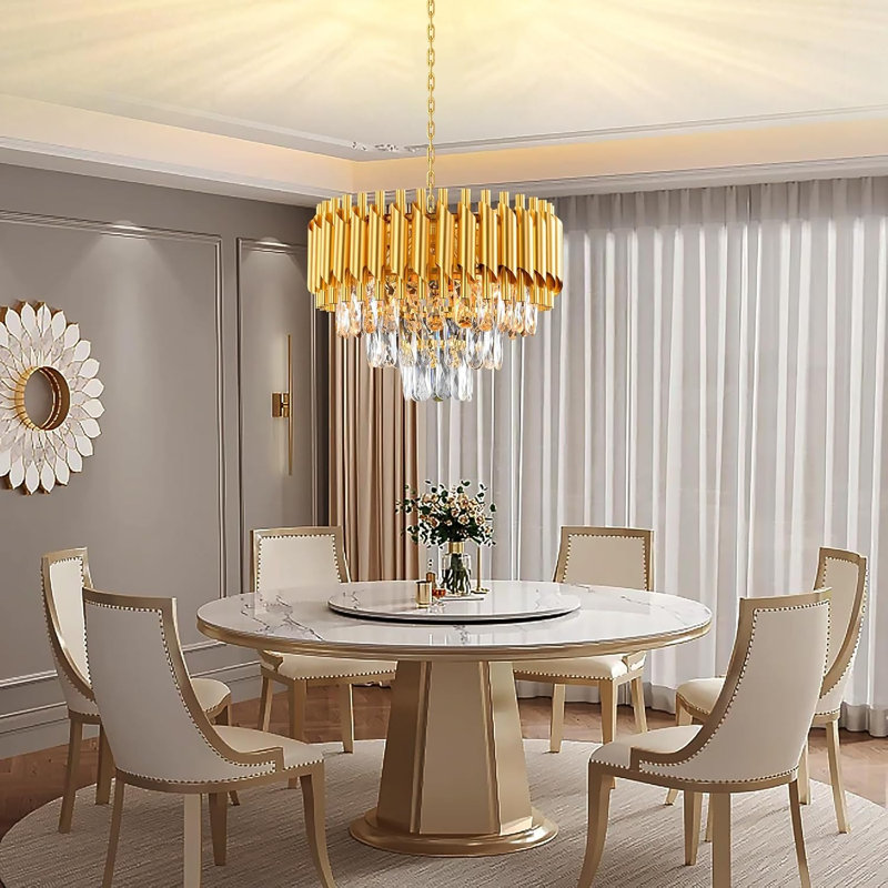 Beritan LED Chandelier, Rose Gold
