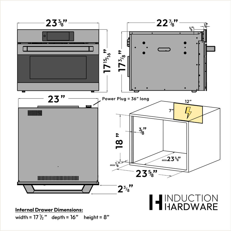 24 Inch Smart Drawer Microwave, Stainless Steel, Stainless Steel