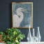 Watercolor Heron Portrait II - toile encadrée de qualité supérieure - prête à être accrochée