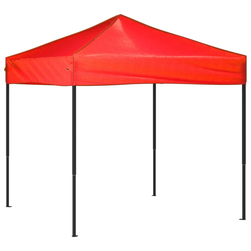 Anaberta 1.95m x 1.95m Steel Party Tent, Black, Red