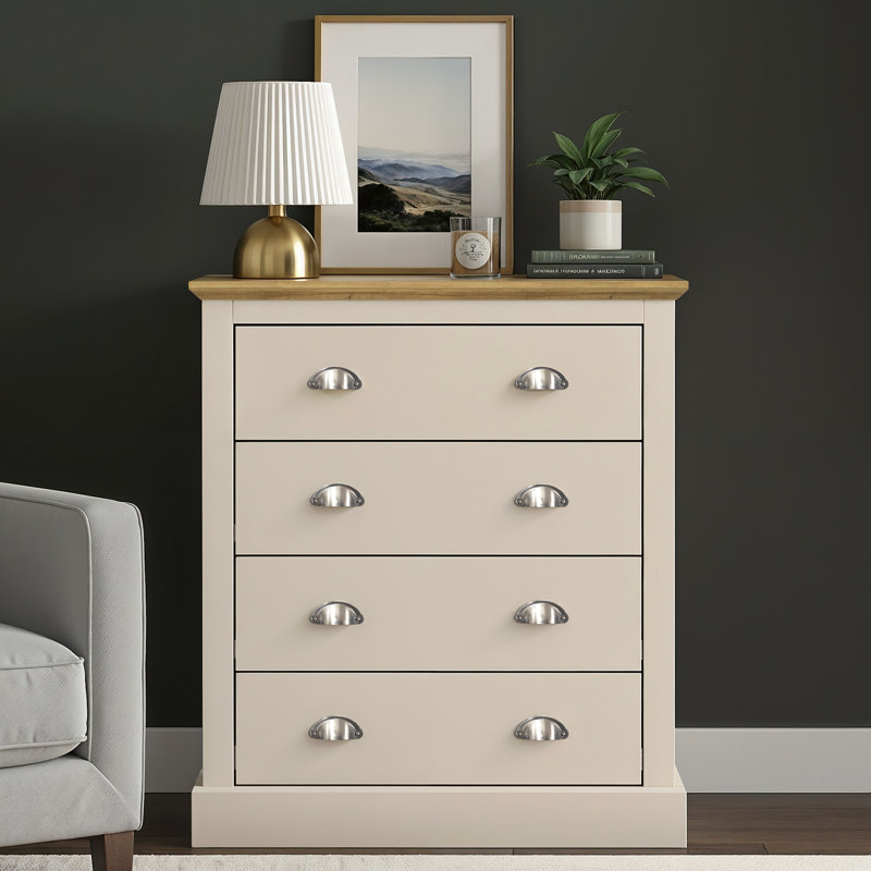 Sufy Octave 4 Drawer Chest of Drawers, Natural