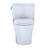 TOTO® Nexus® Two-Piece Elongated 1.28 GPF Universal Height Toilet with CEFIONTECT® and SS124 SoftClose Seat, WASHLET®+ Ready, Cotton White-71206734-31896222
