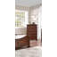 Commode de style chambre à coucher avec tiroirs en cerisier foncé 1 pièce-122499410