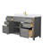 Beckett 60" Freestanding Single Bathroom Vanity with Cultured Marble Top-46032553-61129871-49797318