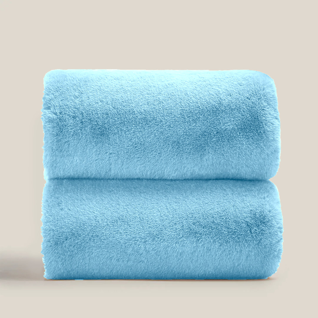 Francella Plush Cozy Mink faux Fleece Blanket/Throw
