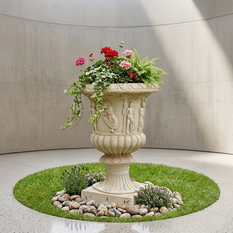 Garden Ur, 19.25"Wx19.25''Dx27"H