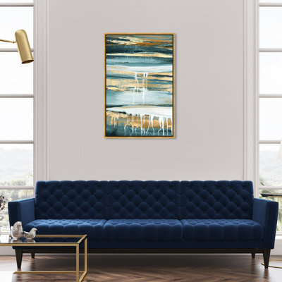 " Abstract Lovely Teal Skies "