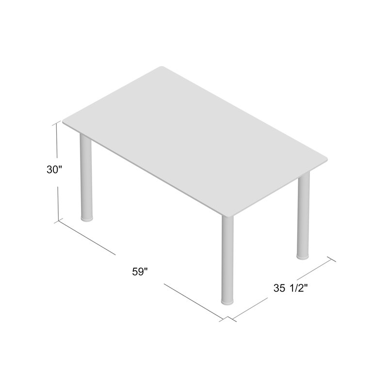 Glass Top Metal Base Dining Table