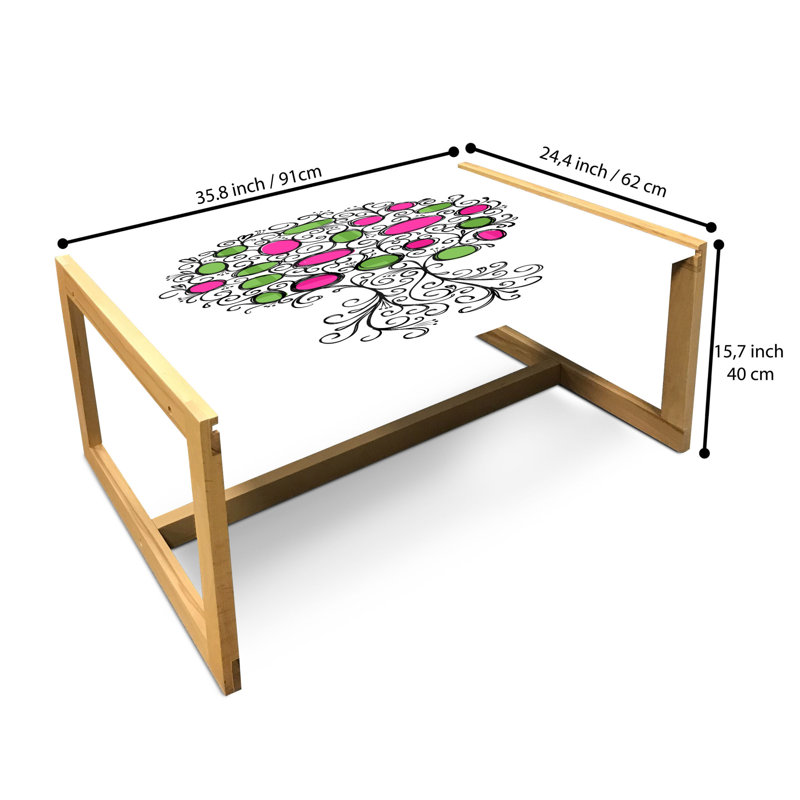 Heuser Sled Coffee Table, 40cm H x 91cm W x 62cm D