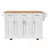 Kitchen Island with Drop Leaf, 4 Doors and 3 Drawers-1290588448