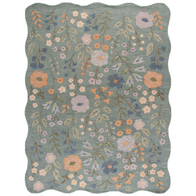 Jardin Hand Tufted Wool;Cotton Floral Indoor Rug