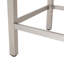 Table de bar d'extérieur en aluminium 43 po avec plateau en rotin Pe, finition grise