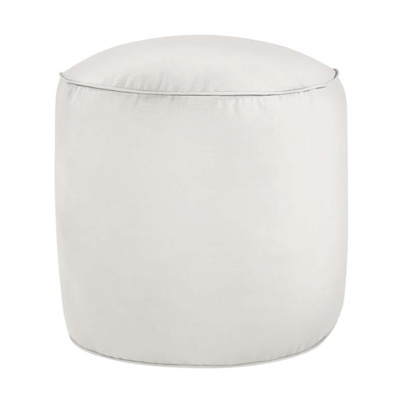 Repose-pieds d'extérieur avec coussin Sunbrella Kyannah, Sunbrella® blanc