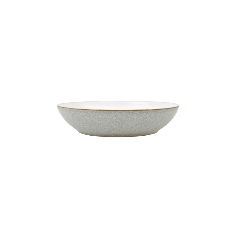 Natural Canvas 35.5 oz. Denby Pasta Bowls, Light Gray
