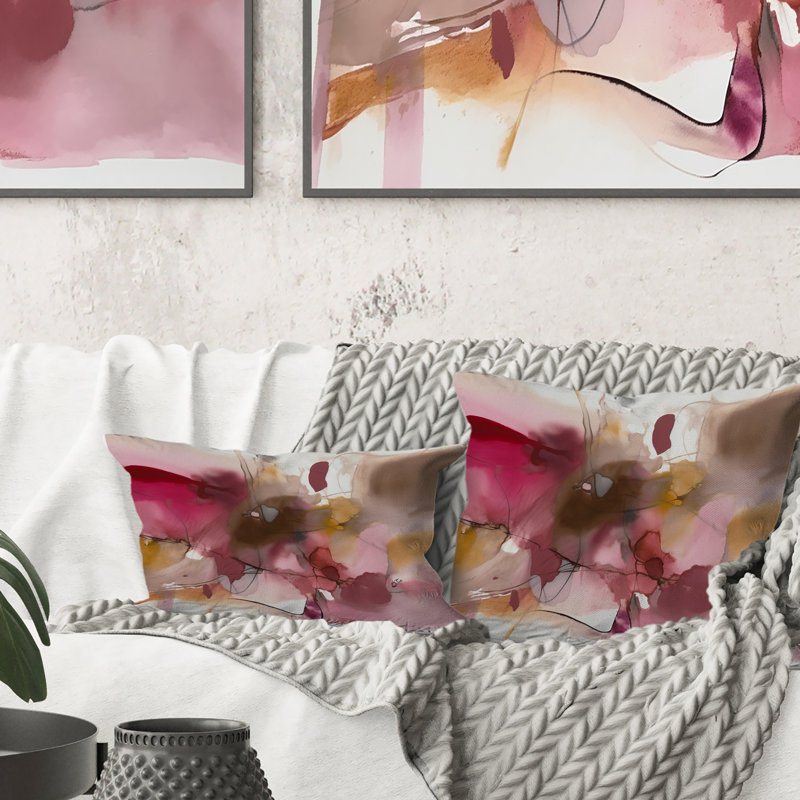 Knowledge Of Dreams Painting Harmony III - Abstract Painting Printed Throw Pillow