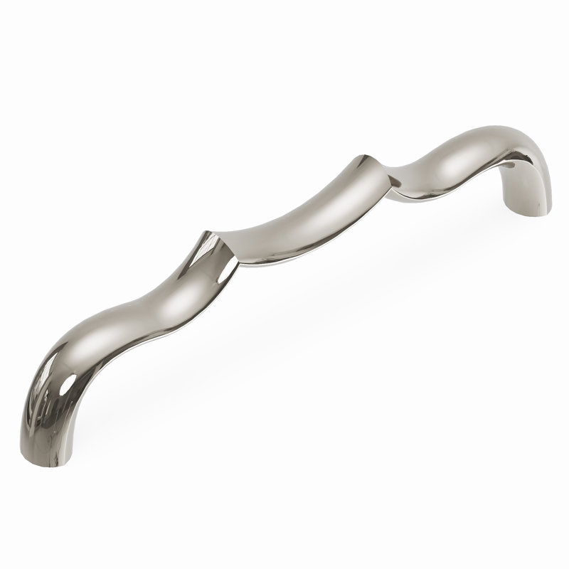 Poignée à poignée de la collection Trellis - Poignée d'armoire 5-1 / 16 po nickel poli - Quincaillerie traditionnelle pour tiroirs et armoires