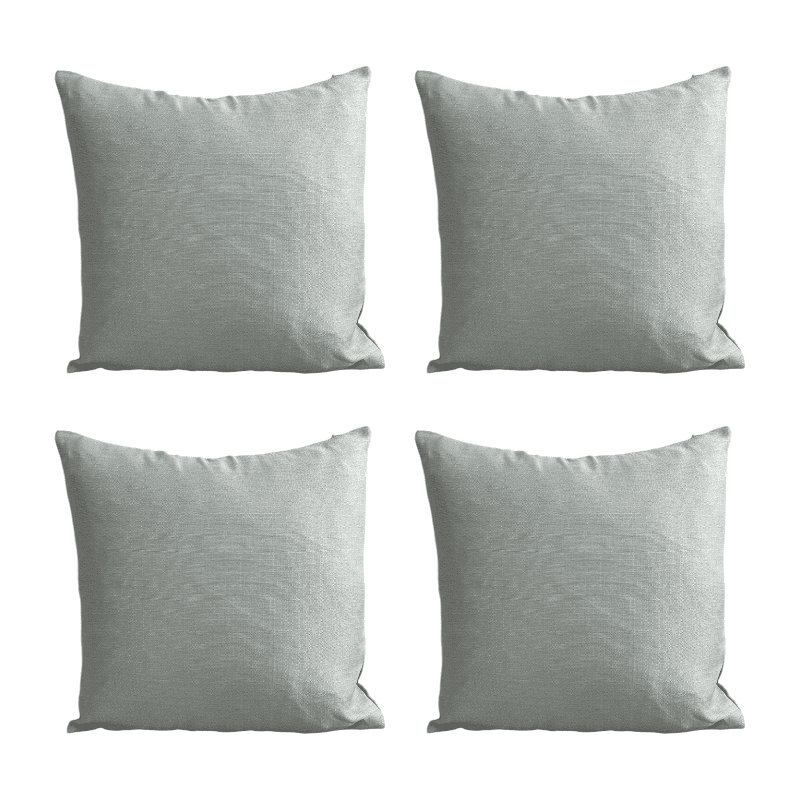 Ruedi Grey Square Throw Pillow Cover