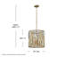 Luminaire suspendu cylindrique à trois lumières Gemma Key avec prismes rectangulaires en cristal-1787302167