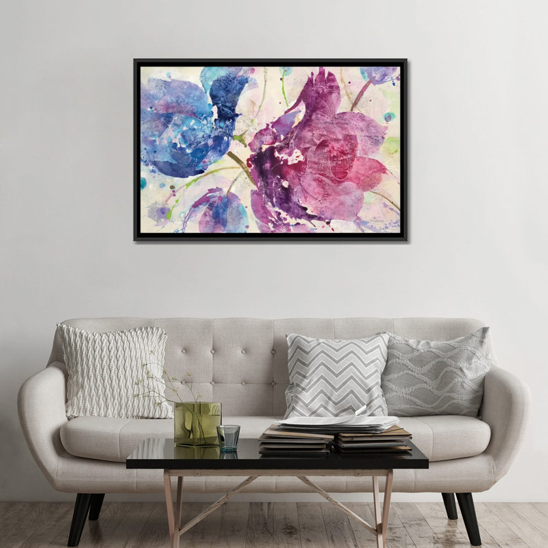 « fireworks abstract », reproduction d’impression sur toile, H 18 po x l 26 po x P 1,5 po, Toile avec cadre noir