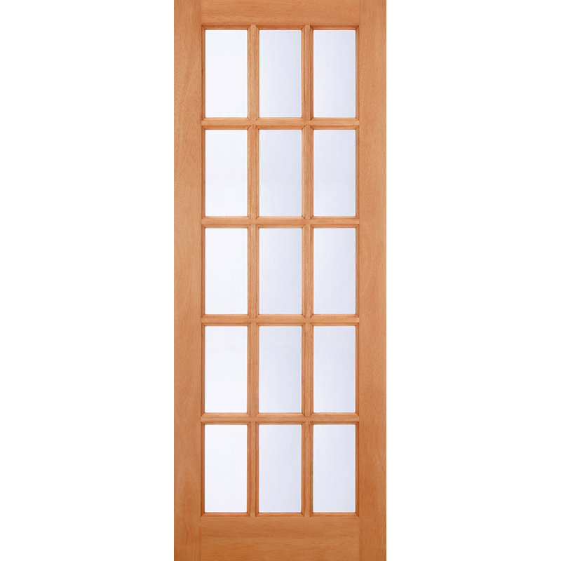 SA 15L Glazed Hardwood External Door, 1981mm H x 762mm W x 44mm D