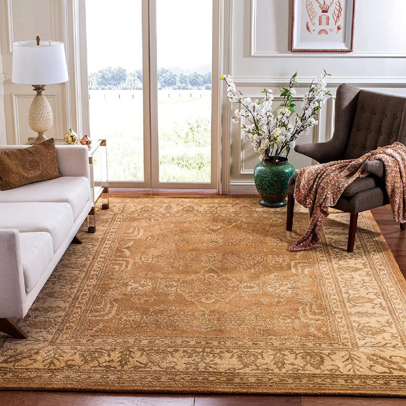 Tapis oriental en laine touffeté à la main Molter Bergama, Rectangle 4 pi x 6 pi
