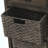 Bueno Wood  Storage Cabinet with Two Drawers and Four Classic Rattan Basket-676626526