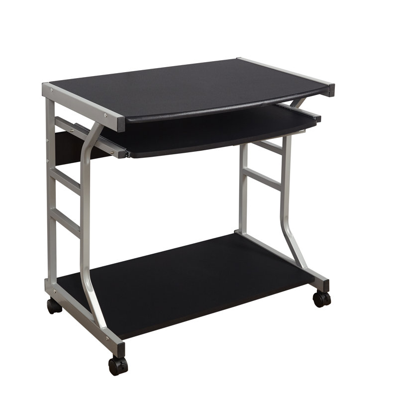 Computer Desk, Black/Silver