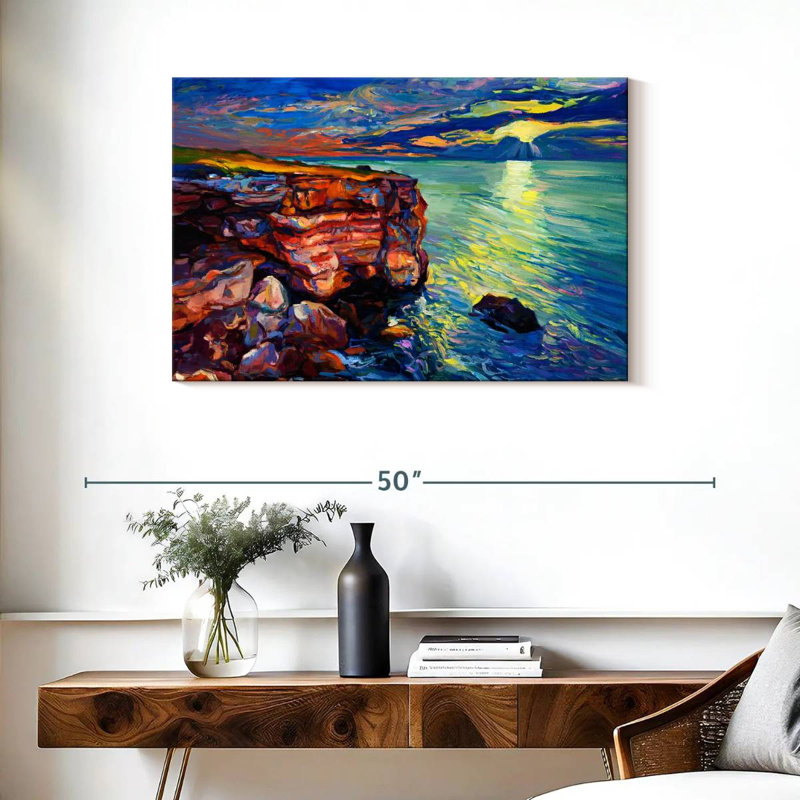 Gillard Shoreline Rock Cliff, H 24 po x l 36 po