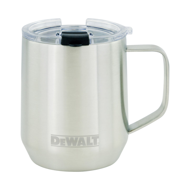 Tasse à café en acier inoxydable 14 oz, argent, Argent