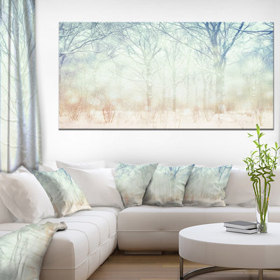 «Winter with Foggy Forest», art graphique