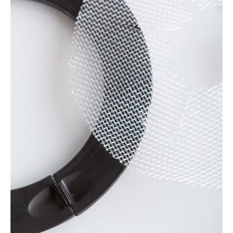 Grand pot à fleurs recyclé suspendu, Noir, H 6 po x l 4,75 po x P 4,75 po