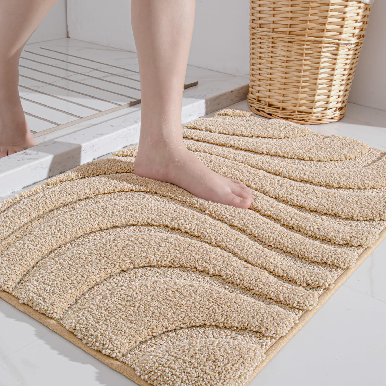 Gagetown Bath Rug, Beige, 20" W x 32" L