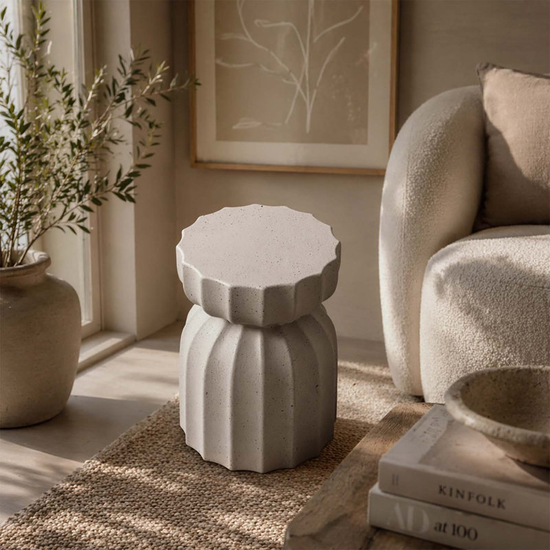 Ensemble de tables d'appoint durables pour l'intérieur et l'extérieur, design élégant, parfait pour le patio et le salon, 2 pièces