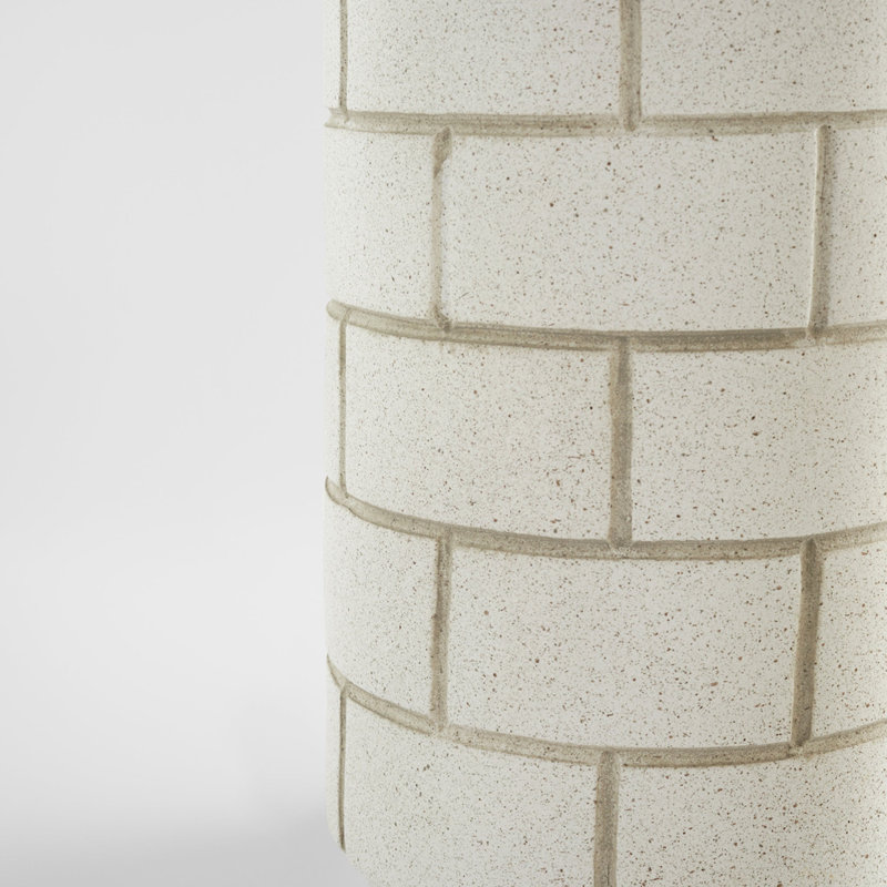 Mason Handcrafted Ceramic Table Vase, 15" H x 8" W x 8" D