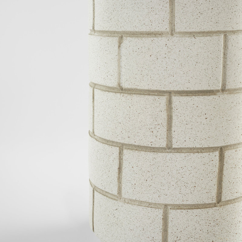 Mason Handmade Ceramic / Porcelain Table Vase, 15" H x 8" W x 8" D