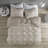 Maca Texture Print Comforter Set-537814367-537814354