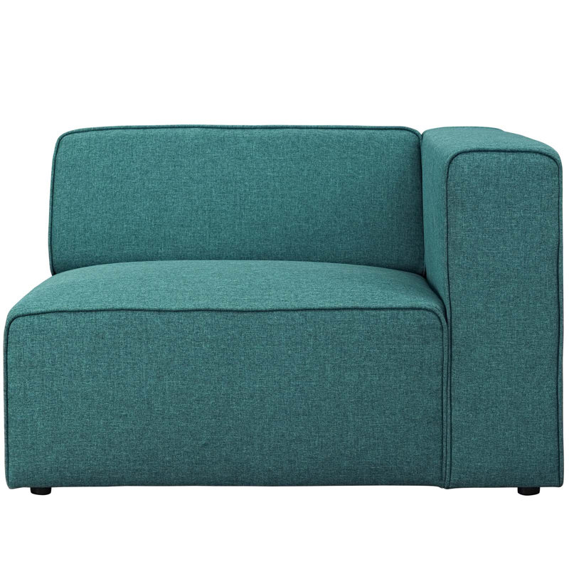 Sans accoudoirs Modway, Tissage bleu sarcelle
