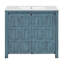 Organisateur de meuble-lavabo fabriqué à la main avec lavabo, offrant une fabrication robuste, un rangement généreux et des options d'installation polyvalentes-55578572