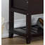 Banc avec rangement pour chaussures, espresso