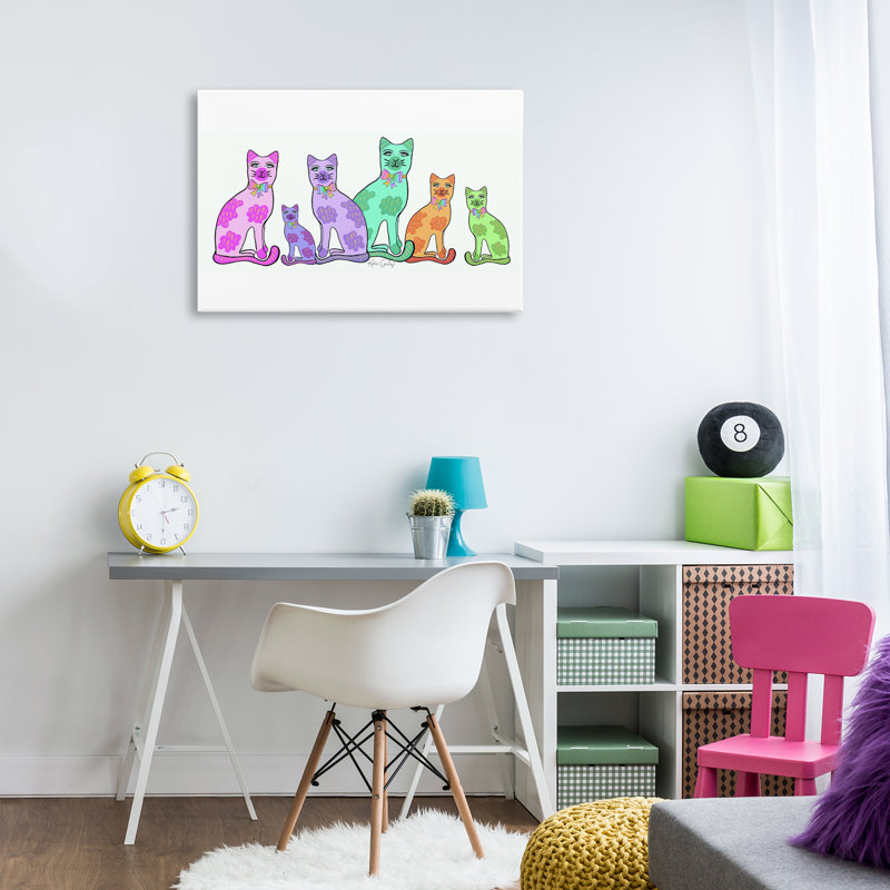 «Funky Whimsical Cats», conception de Katie Conley