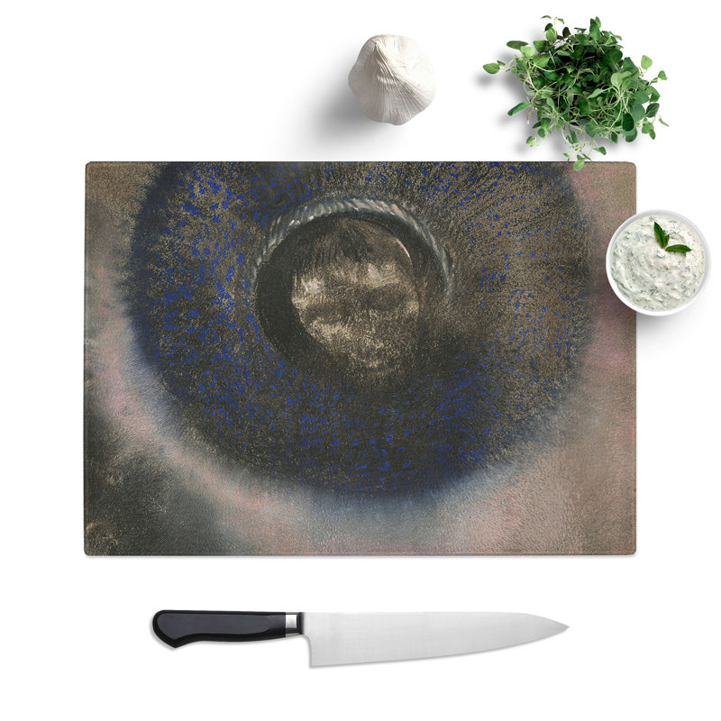 Head Within an Aureole by Odilon Redon Chopping Board, 0.4cm H x 20cm W x 28.5cm L