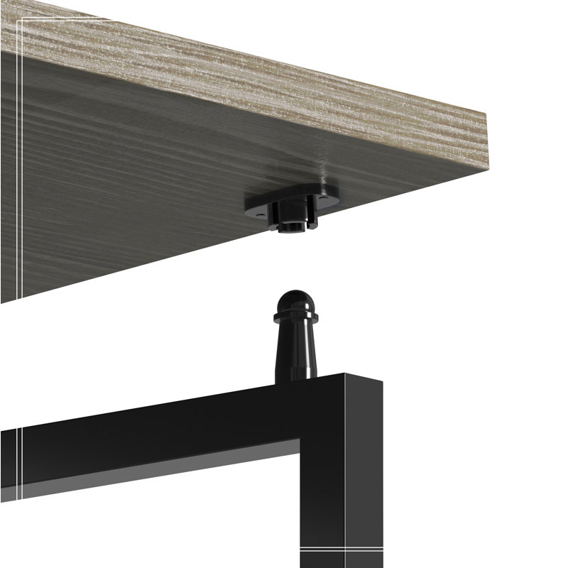 Bureau pliant polyvalent peu encombrant pour des pièces compactes et une utilisation efficace, Gris