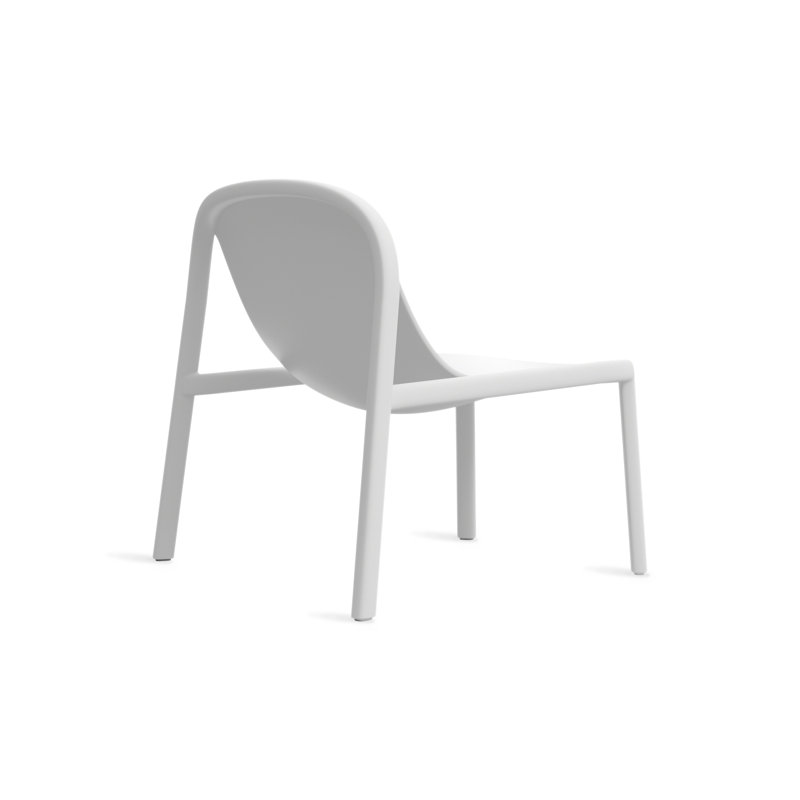 Decade Outdoor Lounge Chair, White
