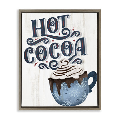 Cadre flottant Warm Rustic Hot Cocoa, design par Kim Allen