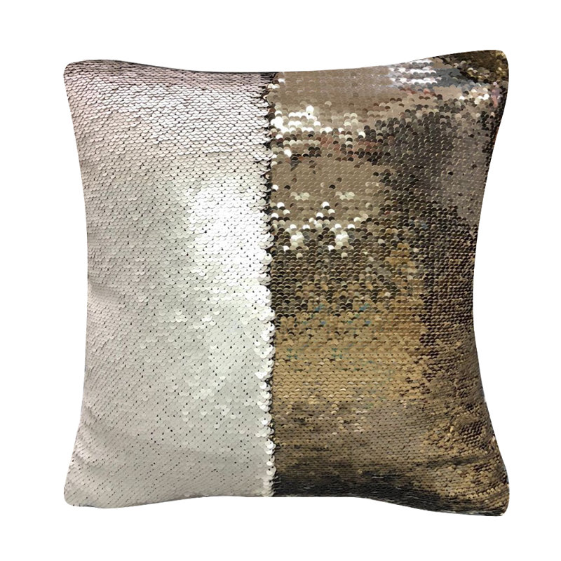 Square Pillow Cover, Champagne/Gold