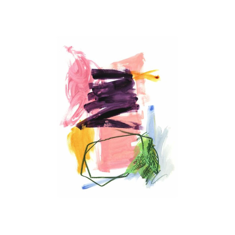 Candy Burst IV Painting by Guseul Park, 40" H x 30" W, Glass Coat