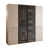 Sandy Beige/Black Glass selected