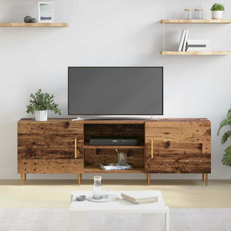 TV Cabinet 150 X 30 X 50 Cm Engineered Wood, Old Wood