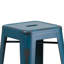 Kai Industrial Style Bar Stool - Set of 4 - Modern Metal Counter or Bar Height-1394825061-1394825072